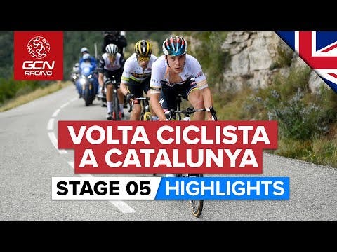 Evenepoel and Roglič Go Head-To-Head! | Volta A Catalunya 2023 Highlights - Stage 5